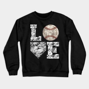 Baseball Ball Mom Love Crewneck Sweatshirt